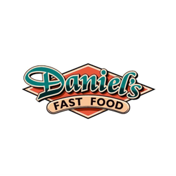 Daniels Fast Food logo.